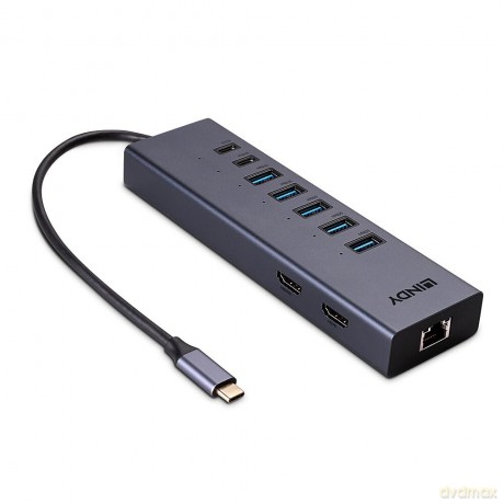 LINDY DST-Mini Duo, USB C Laptop Mini Do