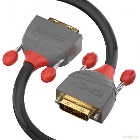 LINDY DVI-D Dual Link Kabel Anthra Line