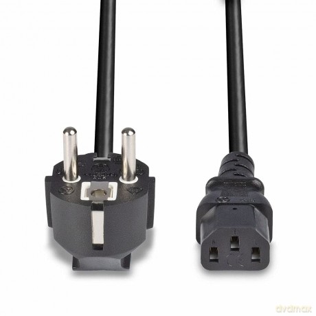 LINDY IEC-Netzkabel 3m Schuko-Winkelst.