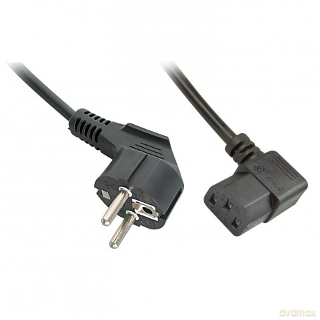 LINDY IEC-Netzkabel abgewinkelt Schuko a