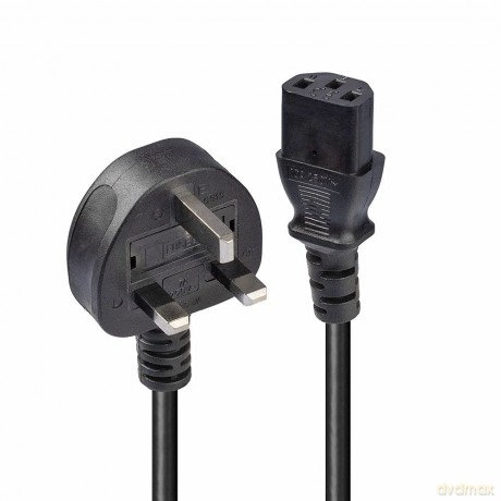 LINDY IEC-Netzkabel UK C13 3m