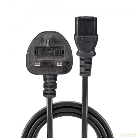 LINDY IEC-Netzkabel UK C13 3m