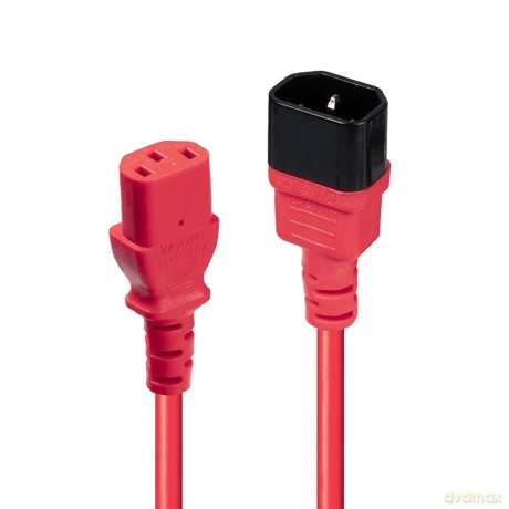 LINDY IEC-Netzverlngerung C14 - C13 rot