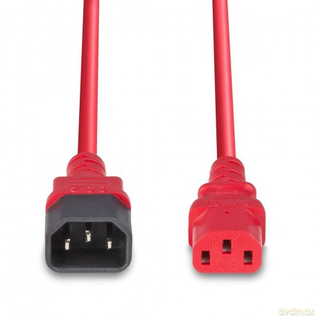 LINDY IEC-Netzverlngerung C14 - C13 rot