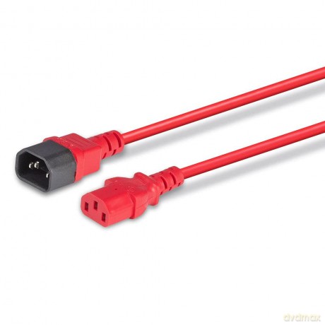 LINDY IEC-Netzverlngerung C14 - C13 rot