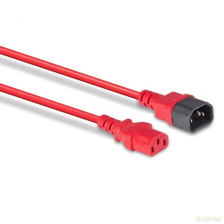 LINDY IEC-Netzverlngerung C14 - C13 rot