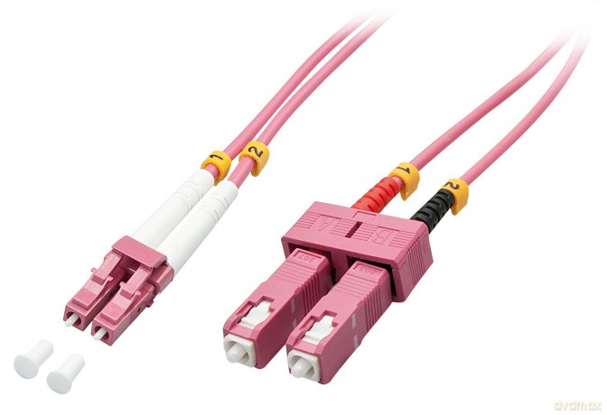 LINDY LWL-Duplexkabel LC/SC OM4 1m 50/1