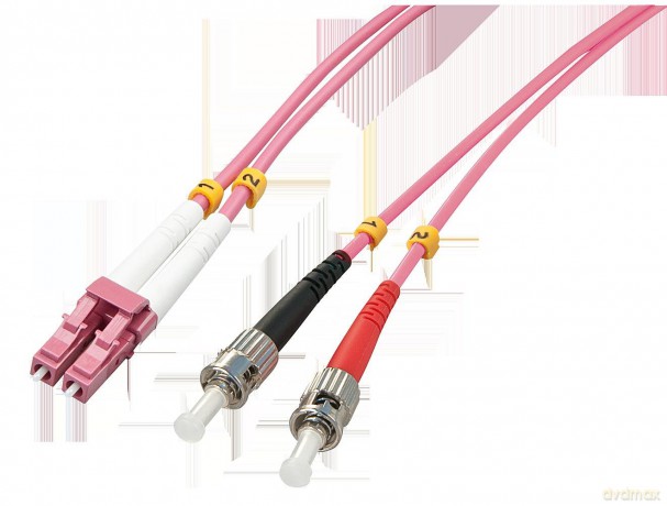 LINDY LWL-Duplexkabel LC/ST OM4 2m 50/1