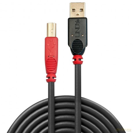 LINDY USB 2.0 Aktiv-Kabel Typ A/B M/M 15