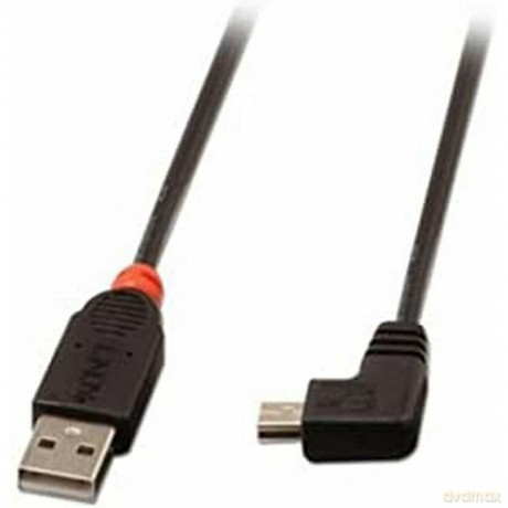 LINDY USB 2.0 Kabel Typ A/Mini-B 90° gew