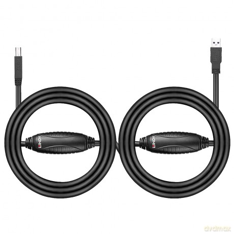 LINDY USB 3.0 Aktiv-Kabel Typ A/B M/M 10