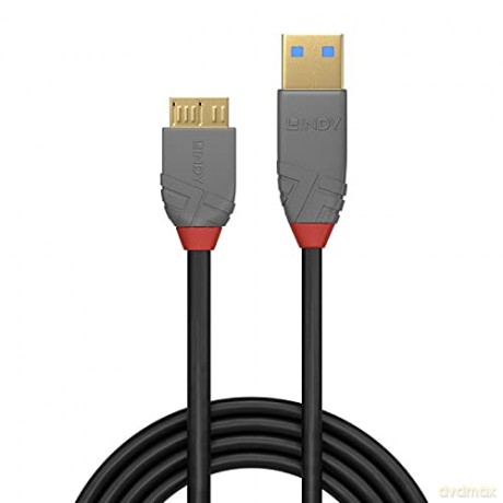 LINDY USB 3.0 Kabel Typ A/Micro-B Anthra