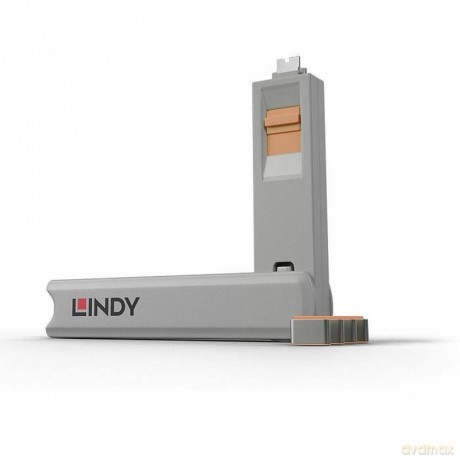 LINDY USB Typ C Port Schloss orange