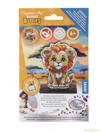Lion - Wildlife Crystal Art Buddy Kit