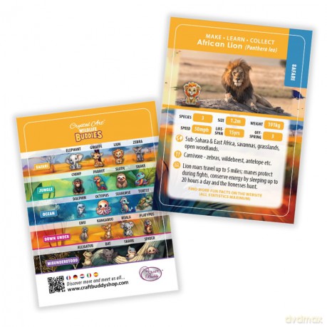 Lion - Wildlife Crystal Art Buddy Kit