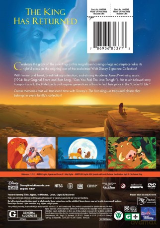 Lion King: Walt Disney Signature Collection [DVD]