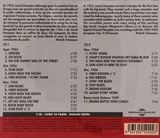 Lionel Hampton Big Band-The European Concerts 1953 - 1954: Lionel Hampton Big Band-The European Concerts 1953 - 1954 [2CD]