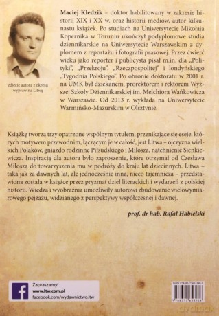Litwa Sienkiewicza Piłsudskiego I Miłosza - Maciej Kledzik [KSIĄŻKA]