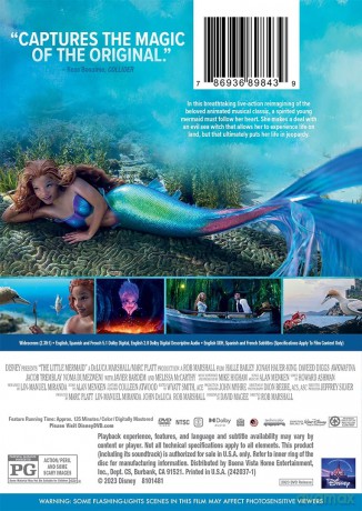 Little Mermaid (2023) [DVD]