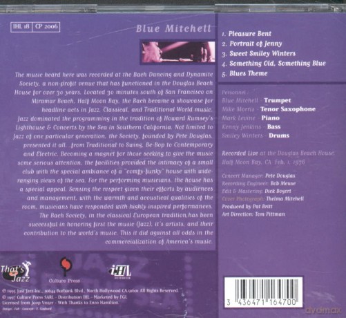 Blue Mitchell: Live [CD]