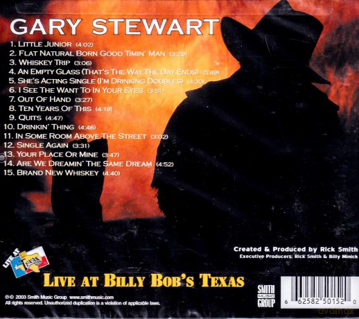 Stewart,Gary: Live At Billy Bob's Texas [CD]