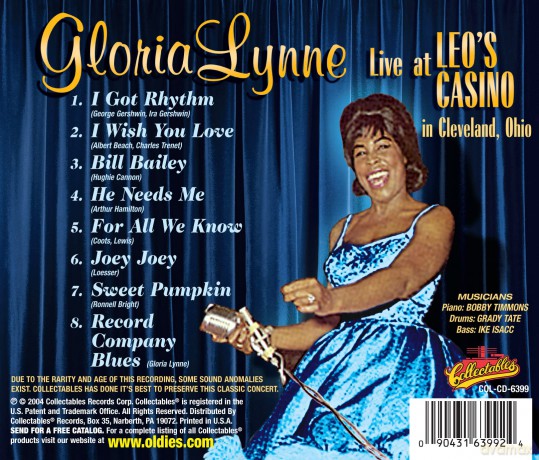 Gloria Lynne: Live At Leo's Casino [CD]