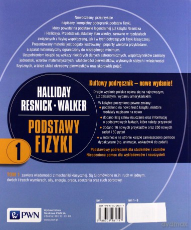 Podstawy Fizyki Tom 1 - David Halliday [KSIĄŻKA]