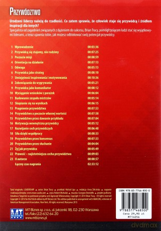 Przywództwo - Brian Tracy [AUDIOBOOK] [CD-MP3]
