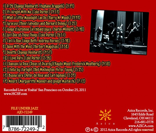 Hot Club Of San Francisco: Live At Yoshis [CD]