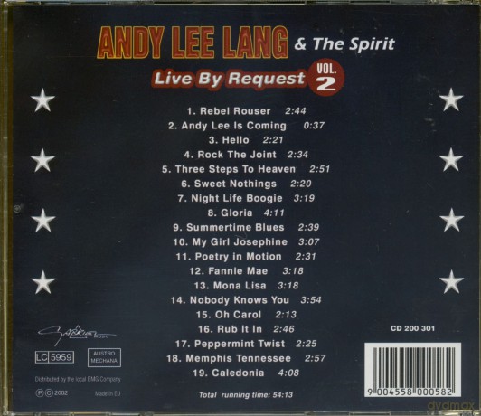 Andy Lee Lang: Live by Request Vol.2 [CD]