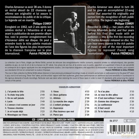 Aznavour,Charles: Live In Paris [CD]