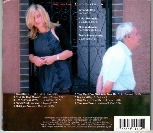 Carr,Amanda: Live In San Giorgio [CD]