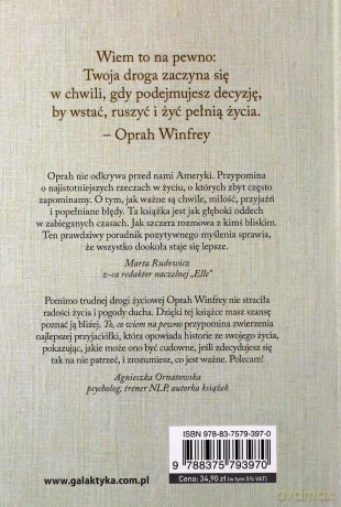 To Co Wiem Na Pewno - Oprah Winfrey [KSIĄŻKA]