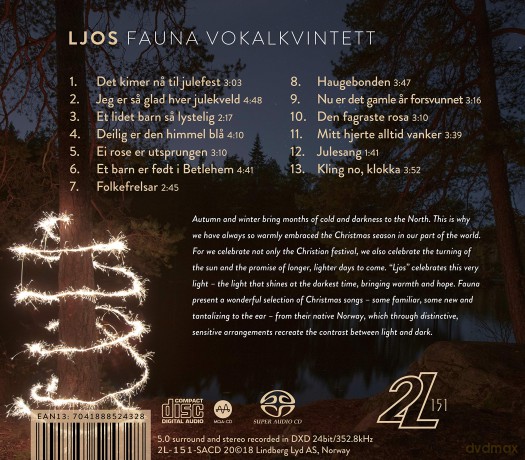 Vokalkvintett,Fauna: Ljos [CD]