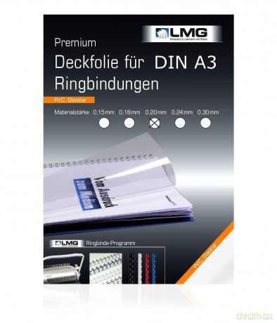 LMG Deckfolie A3 0,20mm transp