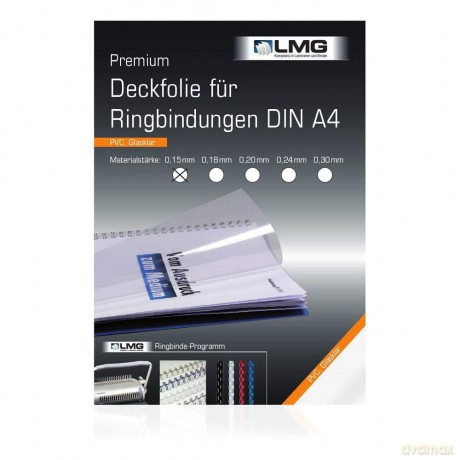 LMG Deckfolie A4 0,15mm transp