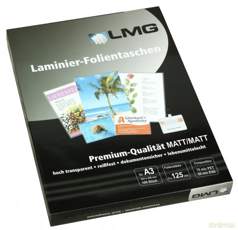 Lmg Folient.A3 125mic Matt 100