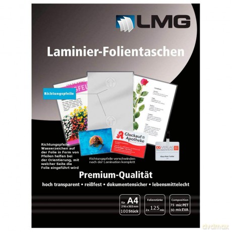 LMG Lam.folien A4 125mic,Pfeil