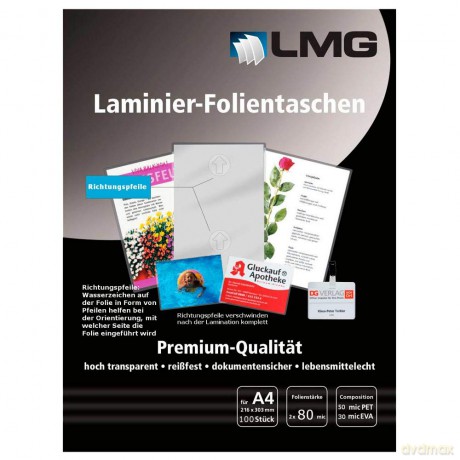 LMG Lam.folien A4 80mic,Pfeil