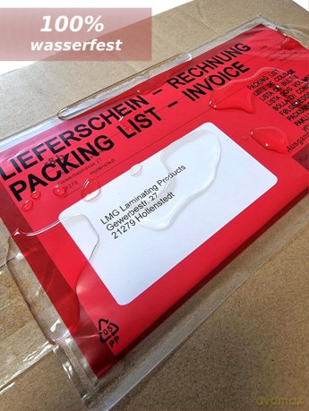 Lmg: LMG Lieferscheintaschen Kunststoff DIN l