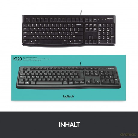 Logi Keyboard K120 schwarz
