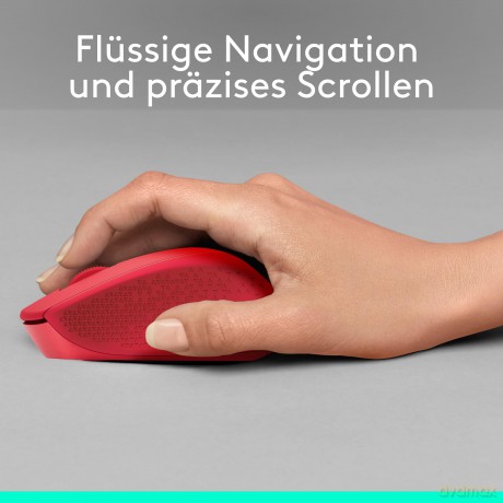 Logi SilentPlus MausM330 red