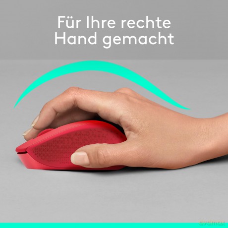 Logi SilentPlus MausM330 red