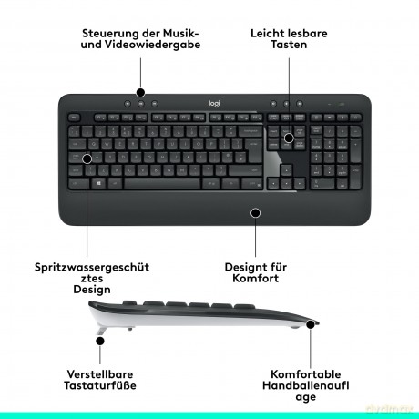 Logi Wir.DesktopMK540 ADVANCED