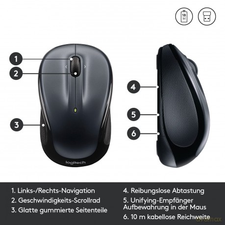 Logi Wireless Mouse M325 Dark