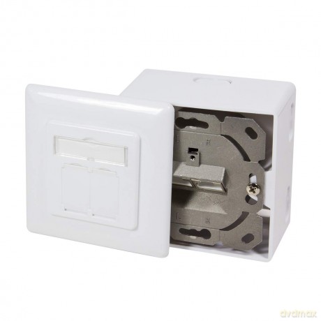 LogiLink CAT 6 Auf und Unterputzdose vol
