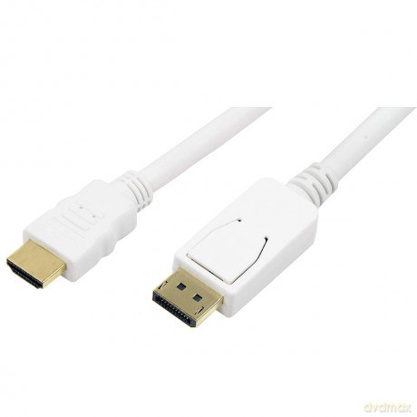 LogiLink Display Port to HDMI cable, whi