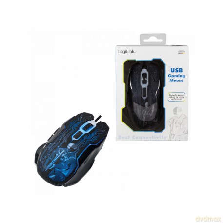 LogiLink Gaming Maus, USB, 6-button, 240