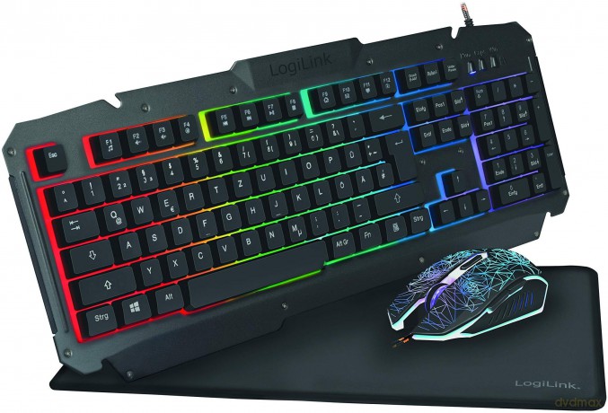Logilink Gaming-Set aus Tastatur, Maus u