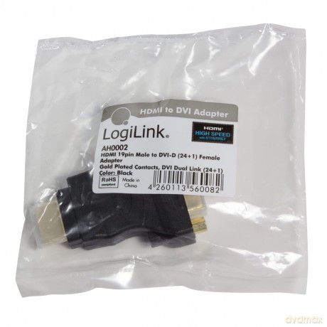 LogiLink HDMI Adapter, HDMI male - DVI-D